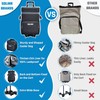 SDLINR 72-Can Large Rolling Cooler, Leakproof Insulated Soft Cooler Bag