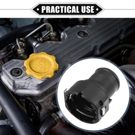 VekAuto Lower Radiator Connector Hose Compatible for Hyundai Tucson 2016-2021, Durable Plastic Black Inner, 2pcs