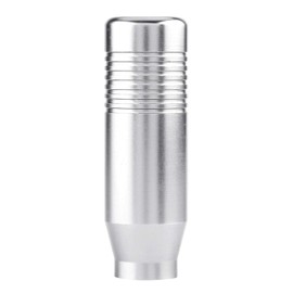 Yosoo Manual Gear Lever Aluminium Alloy Car Gear Lever Knob Gear Lever Universal (Silver) for Gear Knob Car Gear Knob Gear Knob, silver, Design: