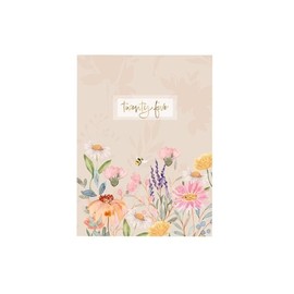 2025 A5 Hardcover Diary, Week to View Planner, Stylish Lilac Floral Design, A5 Size (Bee Floral)