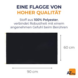 AZ FLAG Race officer black Flag 2' x 3' - Racing flags 60 x 90 cm - Banner 2x3 ft