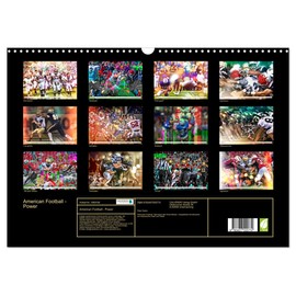 American Football - Power (Wandkalender 2026 DIN A3 quer), CALVENDO Monatskalender