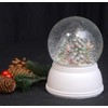 Snowglobe Christmas Tree Decorating Nostalgia with Base White with Music