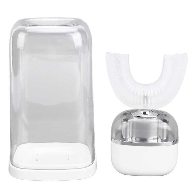 Ultrasonic U Shaped Toothbrushes For Adults High Frequency Vibration Soft