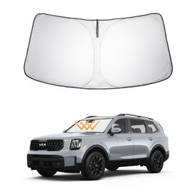 Proadsy - Parasol plegable para parabrisas delantero 2024, ajuste personalizado 2024, 2023, 2022, 2021, 2020, accesorios Kia Telluride