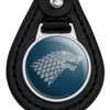GRAPHICS & MORE Black Leather Game of Thrones Stark Sigil