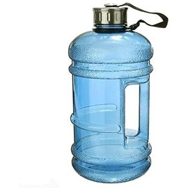 Romaxx 2.2L Water Bottle - BPA Free, Leak Proof, Flip Cap, Ideal for Gym, Adults - Clear Water Container with Extra Strong Material - Perfect for Sports, Durable Drink Water Bottle (Blue)