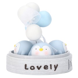 Car Dashboard Decorations Vinyl Cute Small Objects Interior Ornament for Home DecorBlue Penguin