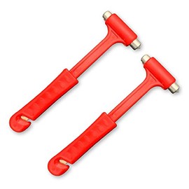 2-Pack Seat Belt Cutter & Instant Window Hammer - Life Saving Quick Escape from Your Car in an Emergency