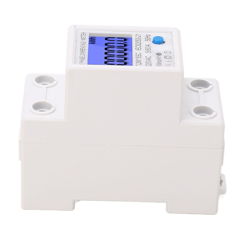 LCD Digital Energy Meter Single Phase 2P Electricity Usage Monitor