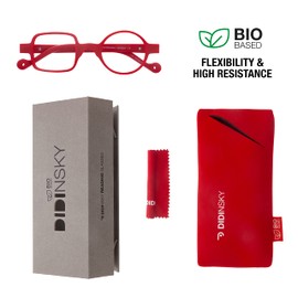 DIDINSKY Blue Light Filter Glasses for Men and Women Blue Filter Glasses with Strength or No Prescription for Gaming or PC Rubber Touch Temple and Anti-Glare Lenses 6 Colors and 5 Gradations - DALI,