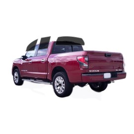 AUTOTEK Precut Windows Tint Film All Sides Cars Sun Blocking Protection Privacy Anti Shatter Glass 2 Ply Film Any Tint Shade kit for Nissan Titan Crew 2016-2024