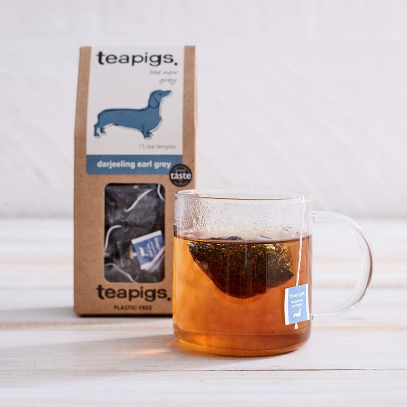 Teapigs Darjeeling Earl Grey Tea Bags Made with Whole Leaves