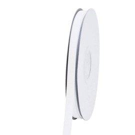 Ribest White Grosgrain Ribbon, 3/8 Inch 50 Yards, White Ribbon for Gift Wrapping Flower Bouquet Hair Bows Wedding Decoration