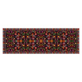 Artoid Mode Bird Dia De Los Muertos Mexican Fiesta Runner Rug, Cinco De Mayo Home Decor Low-Profile Non-Slip Washable Carpet Runner for Hallways Kitchen Laundry Bedroom Bathroom Indoor 2x6 Feet