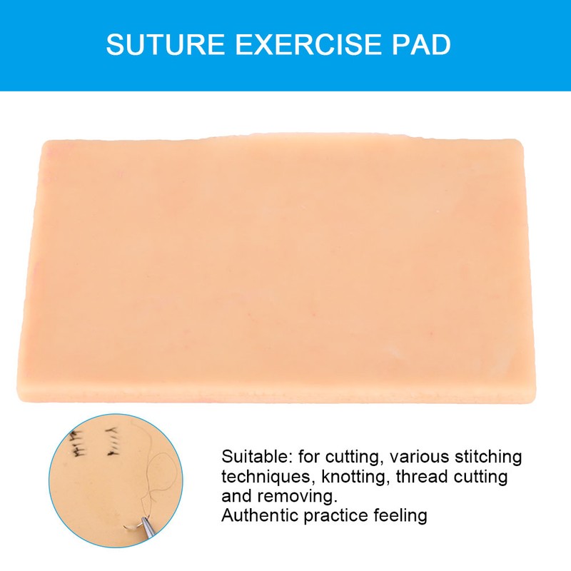 Silicone Skin Suture Training Pad Trauma Suture Pad Model for