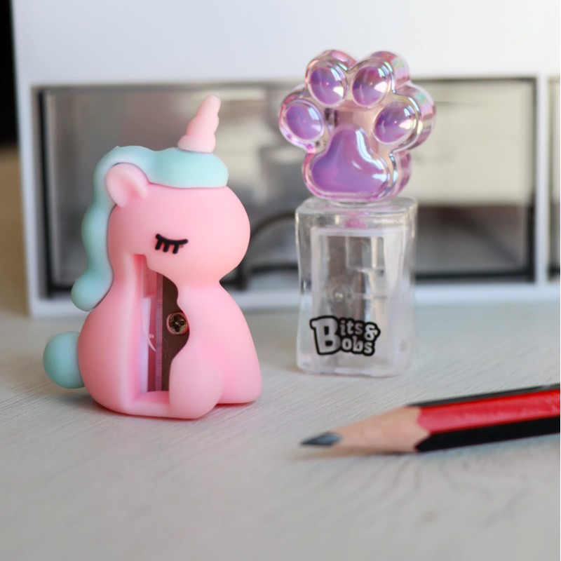 Grafoplas - Set di 2 temperamatite Bits&Bobs Footprint-Unicorn, con lama