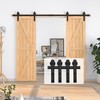 6.6FT Sliding Barn Door Hardware Kit, Barn Door Track Kit