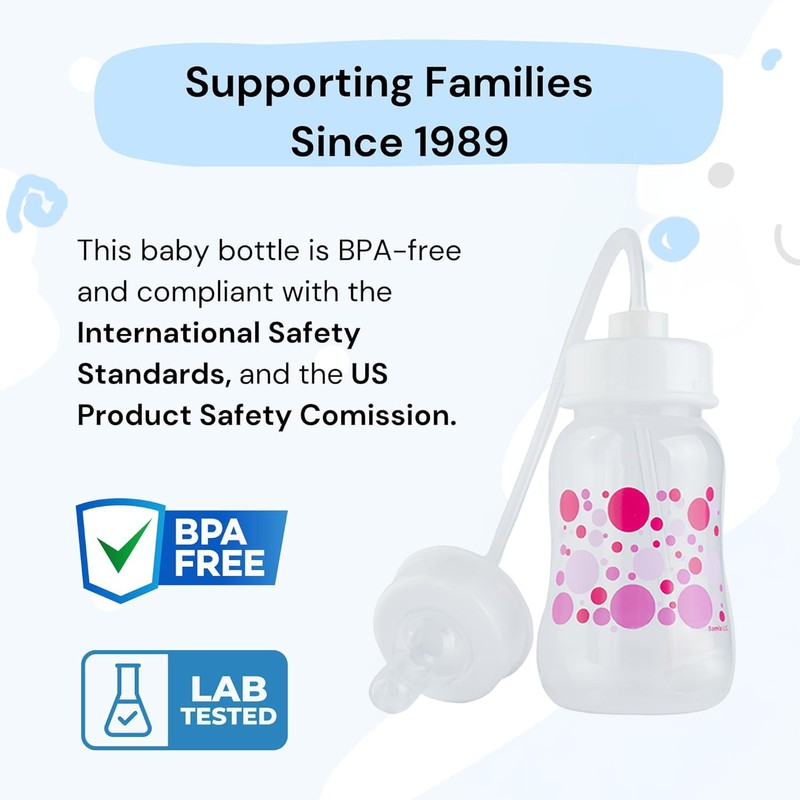 Hands-Free Baby Bottle - Anti-Colic Nursing System 4 oz Baby