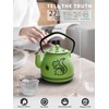 Toptier Teapot with Removable Infuser, Cast Iron Tea Kettle Stovetop