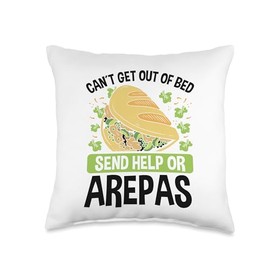 Arepas Grill Arepa Maker Venezuelan Snacks Arepa Flour Throw Pillow