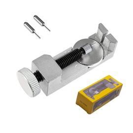 LZZEM Watch Strap Adjustment Tool Kit - Link Removal Kit with 3 Extra Pins Remover Repair Tool for Bracelet Link Pin Removal and Watch Size, Modern