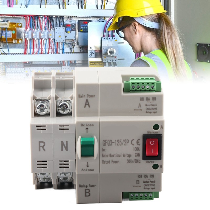 Dual Power Automatic Transfer Switch 2P Fast Switching PC AC
