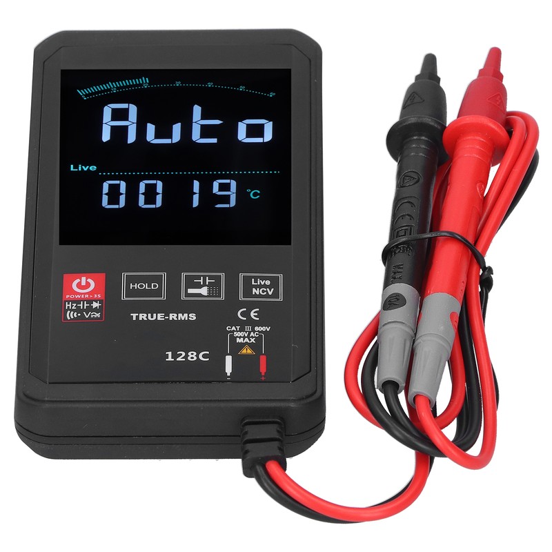 HY128C Intelligent Multimeter Touch Screen Digital Multi Display Frequency Temperature
