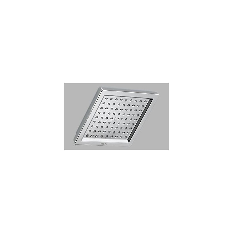 Delta Chrome Rain Shower Head, 6.5 Inch Square Shower Head