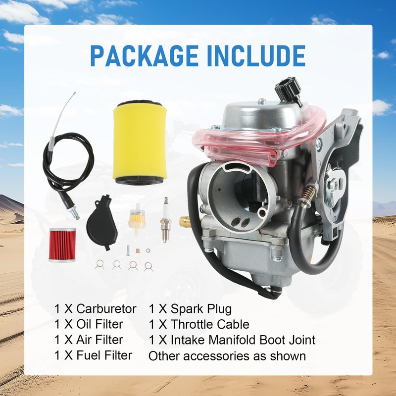 RUIANOMG Carburetor Replacement For Suzuki Eiger 400 LTF400 LTF400F 2X4