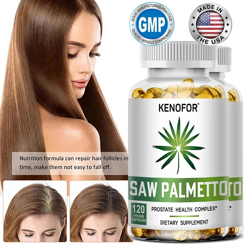 KENOFOR Saw Palmetto 500mg Prostate Supplement Urinary Support - 120
