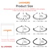 LMXMGRG 6 Pcs Metal Hair Band for Men Unisex Wavy