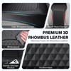 CAR PASS 2Pack Front Car Seat Covers Leather Memory Foam