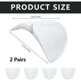 Sponge Shoulder Pad,4Pcs Costume Shoulder Pad Breathable Sponge Pad,Set-in Shoulder Pad Sewing Sponge Shoulder Pad,Set-in Shoulder Pads Sewing Foam Pad,Sponge Sewing Shoulder Pad Shoulder Push up Pad