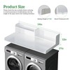 Wisuce 2-Tier Washer Dryer Countertop, 27.5" x 54" Bamboo Laundry