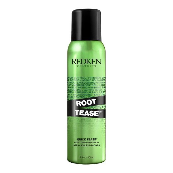 Redken Quick Tease 15 Backcombing Finishing Spray, For All Hair Types, Enhances Texture & Volume, Maximum Control, 5.3 Oz