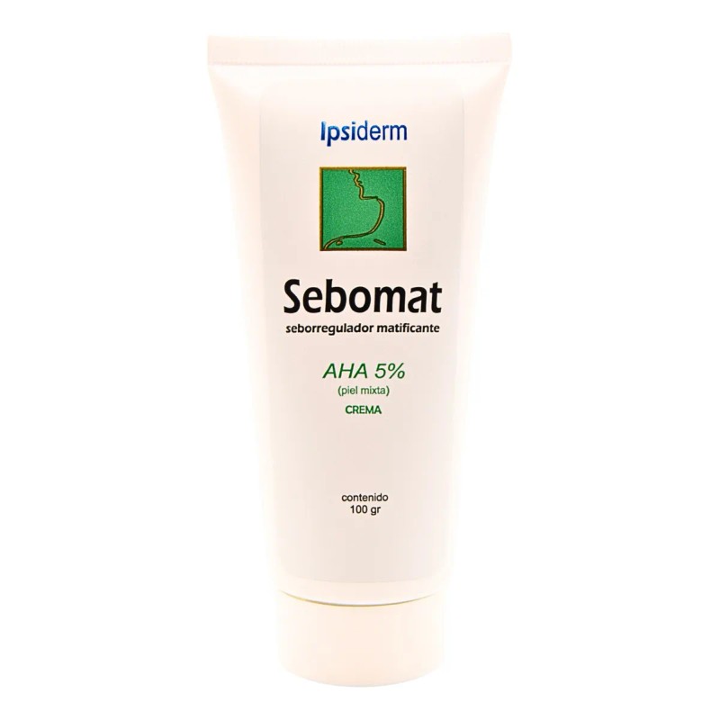 Crema Facial Sebomat Aha Control Brillo Grasa Piel Mixta Ipsiderm