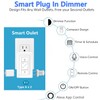 Nexete Smart Dimmer Plug Outlet Switch, Lamp Dimmer Outlet Switch