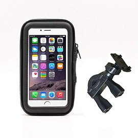 Mr.Gadget Solutions® Waterproof Motorcycle Bicycle Handlebar Mount Holder For 5.0 to 5.5" Smartphones