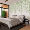 2 Sheet Hanging String of Pearls Vine Leaves Wall Stickers,