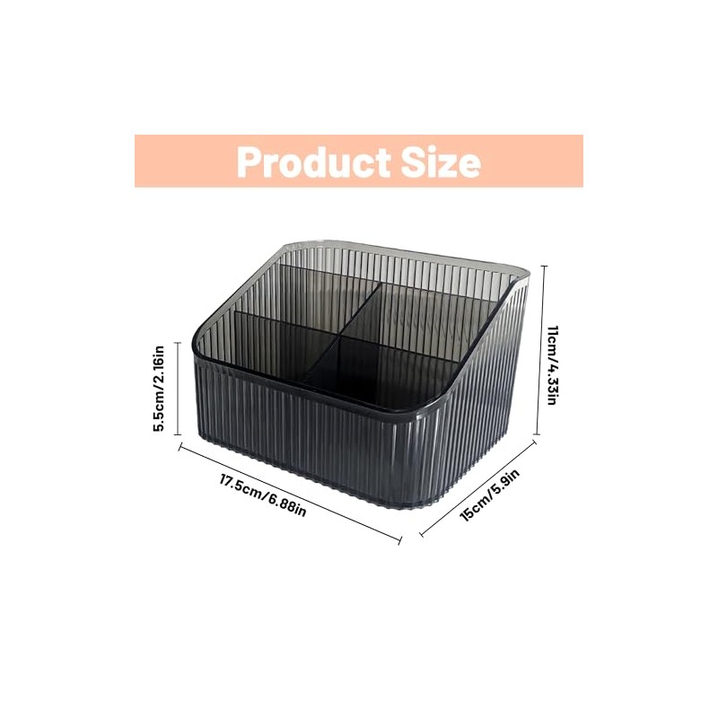 Homeanda Makeup Organiser Storage Compartments, Skin Care Cosmetic Organiser, Makeup