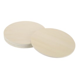 DMiotech Basswood Wood Discs, 5 Pack, 8 Inch x 1/4 Inch, Round, Unfinished, for Crafts, DIY Projects
