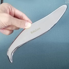 Robulove Medical Grade Stainless Steel Gua Sha Scraping Massage Tool -IASTM TOOL- Body Care Scraping Massage Tool - Relaxing Soft Tissue Tools - Reduce Neck,Leg,Back,Arm muscle Pain(Robulove-6)