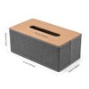 Tissue Box Holder, 25.5 X14.2X10.5CM Retro Tissue Box Cover Rectangle