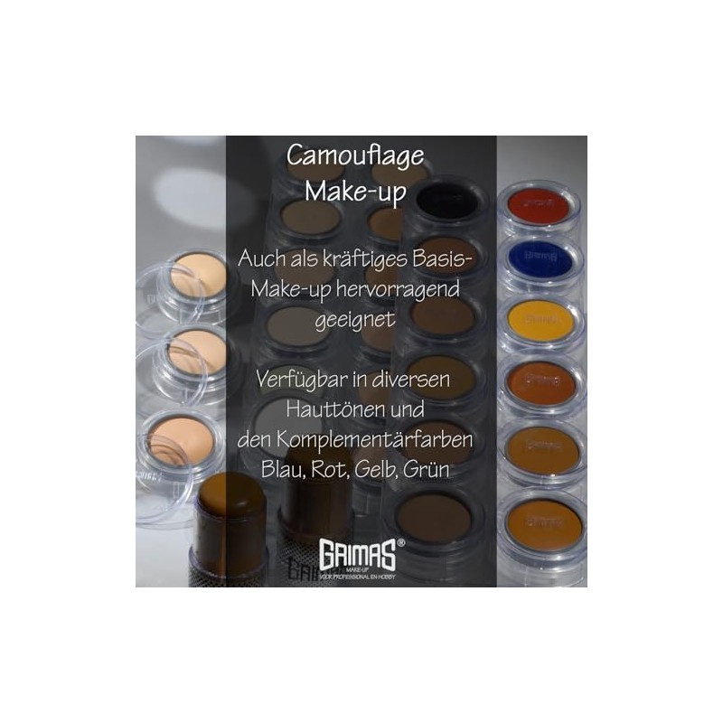 Grimas Camouflage Make-Up, 2.5 Ml, Color D6