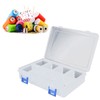 3Pcs Transparent Parts Box Removable Separate Grid Hardware Tools Organizer