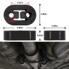 Osilly Car Exhaust Hanger, Rubber Insulator Bushing Mount, 2 Holes