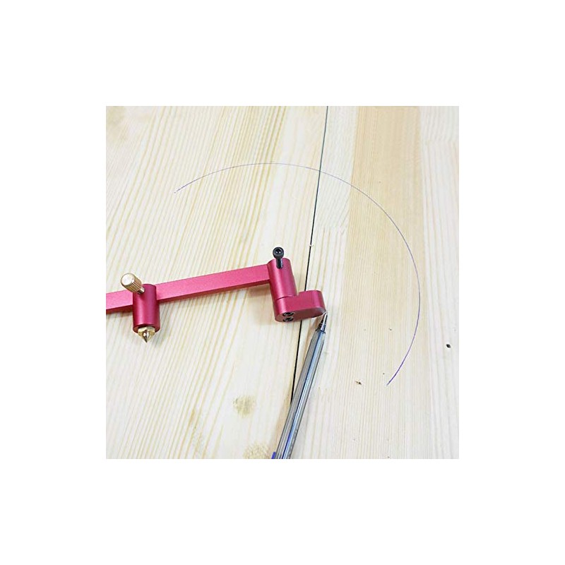 CarAngels Wood Compass Arc Scratch Gauge Aluminum Carpenter Measuring and