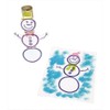 Colorations Snowman Stamper Kit, 15 Stamps, EVA Foam, Durable, Washable,