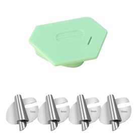 DOOCECIY Magnetic Seam Guide for Sewing Machine, Multifunctional Seam Guide for Sewing Machine with Scale(7,8,9,10mm, Green)
